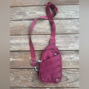 BearPaw Burgundy Crossbody Bag
